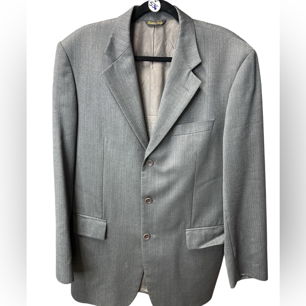 Ermenegildo Zegna Traveler Superfine Wool Blazer Sports Coat Gray - Size 40R - Picture 5 of 10